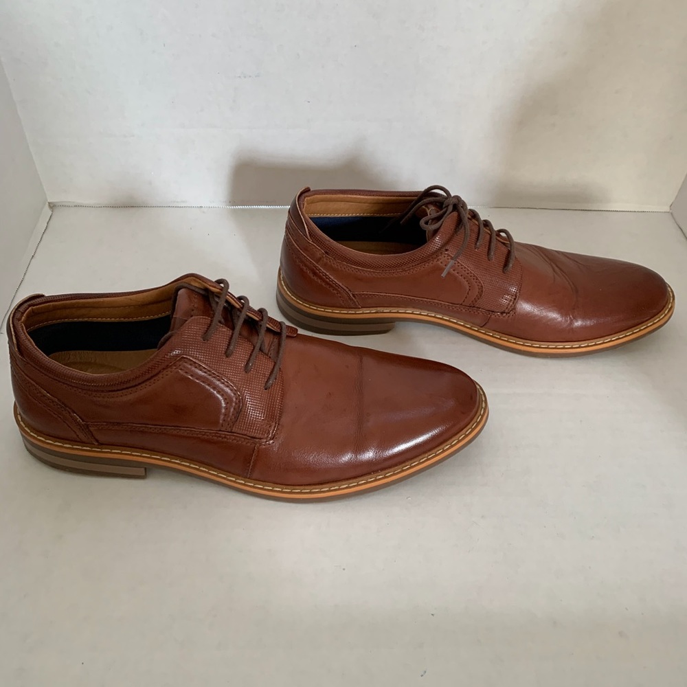 STEVE MADDEN Men’s “Poppy” Oxford. Cognac, Size 12 - Picture 3 of 8